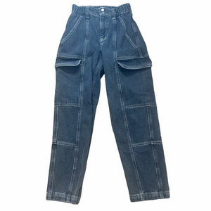 PacSun Gray Elastic Waist Cargo Jeans Size XSmall